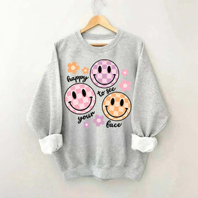 Comfort Colors Happy To See Your Face Sweatshirt