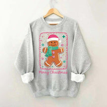 Preppy Gingerbread Merry Christmas Sweatshirt