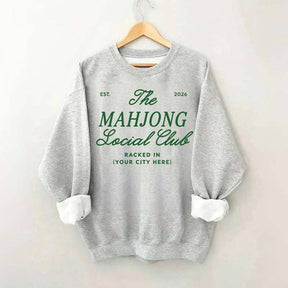 Personalized Mahjong Social Club Sweatshirt