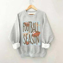 Trendy Stripes Football Mom Sweatshirt