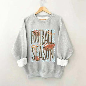 Trendy Stripes Football Mom Sweatshirt