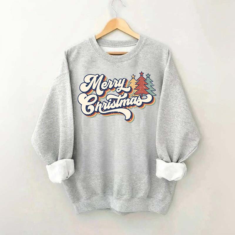 Merry Christmas Family Retro Sweatshirt