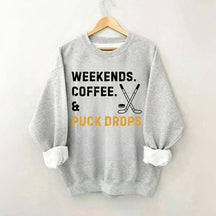 weekend Coffee Puck Drops Sweatshirt
