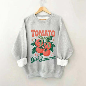 Fresh Garden Vegetable Tomato Girl Swwatshirt