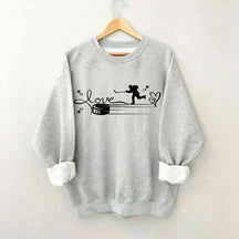 Coffee Hockey Dogs Coach Sweatshirt