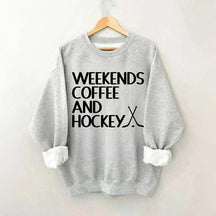 Weekends Coffee And Hockey Lovers Sweatshirt