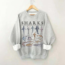 Vintage Shark Species Sweatshirt