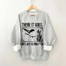 Skeleton Bat Spooky Halloween Sweatshirt