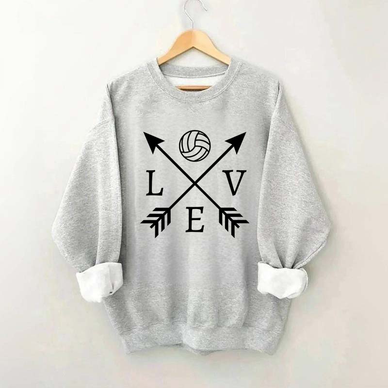 Love Volleyball Arrow Sweatshirt
