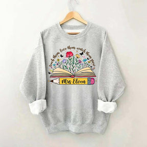 Custom Teacher Wildflower Sweatshirt