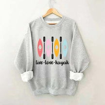 Women Kayaking Canoeing Sweatshirt
