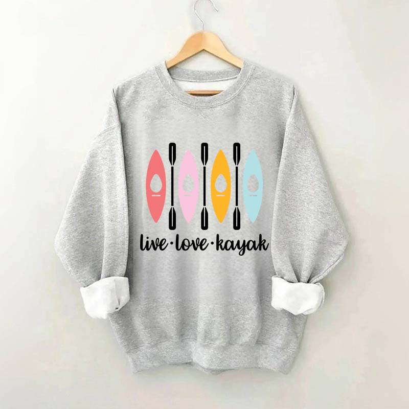 Women Kayaking Canoeing Sweatshirt