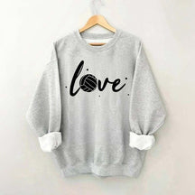 Simple Black Volleyball Journal Lover Sweatshirt