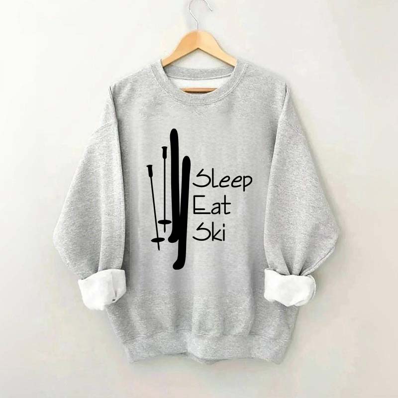 Sleep Eat Ski Sweatshirt