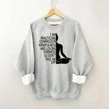 Mindfulness Kindness Humor Yoga Sweatshirt
