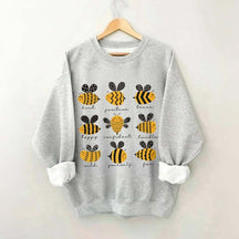 Cute Bee Positivity Teacher Sweatshirt