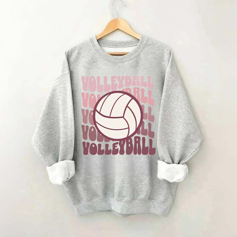 Retro Groovy VolleyBall Player Sweatshirt