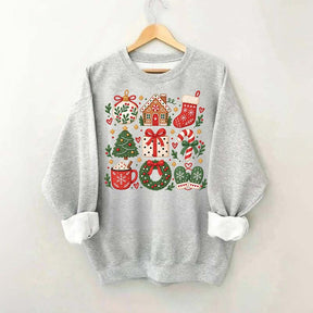 Boho Cozy Christmas Matching Xmas Sweatshirt