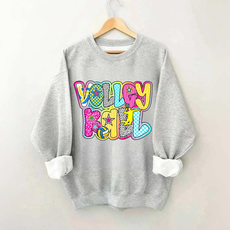 Preppy Volleyball Game Day Sweatshirt