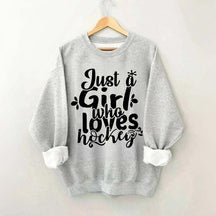 Just Girl Who Loves Hockey Sweatshirt