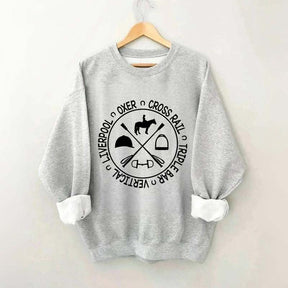 Horse Show Jumps Equestrian Sweatshirt
