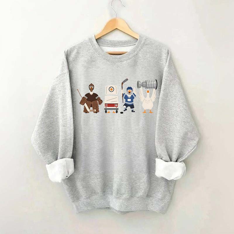 Funny Hockey Goose Sweatshirt