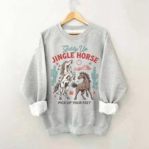 Giddy Up Jingle Horse Christmas Sweatshirt