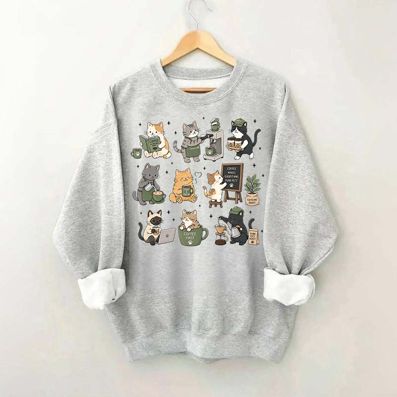Coffee Cats Catpuccino Sweatshirt