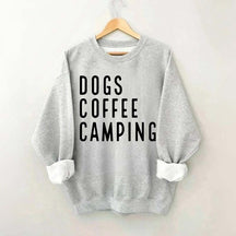 Dogs Coffee Camping Trending Sweatshirt