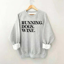 Running Dogs Wine Sweatshirt