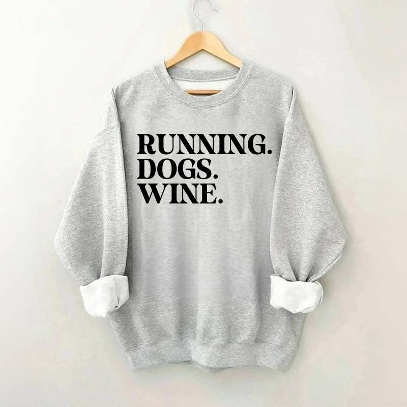 Running Dogs Wine Sweatshirt