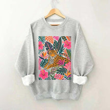 Tiger Floral Jungle Animal Sweatshirt