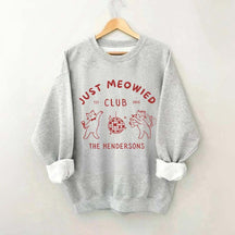 Custom Just Married Cat Wedding Sweatshirt