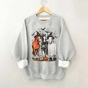 Retro Horse Halloween Sweatshirt