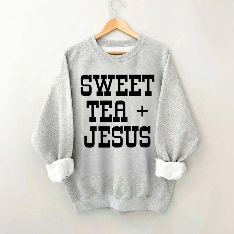 Sweet Tea + Jesus Minimalist Swatshirt