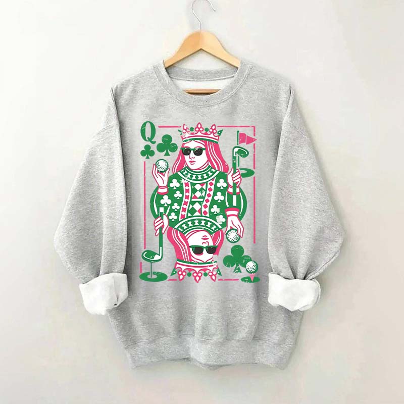 Queen of Clubs Golf Sweatshirt