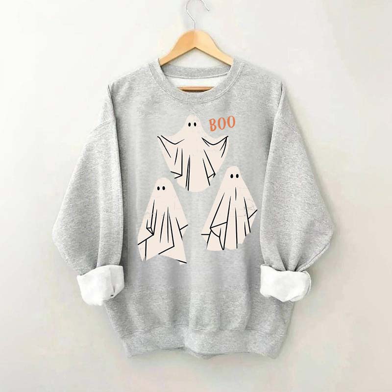Retro Ghost Boo Sweatshirt