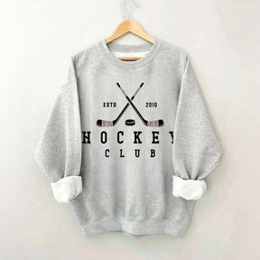 Personalized Year Vintage Ice Hockey Club Sweatshirt