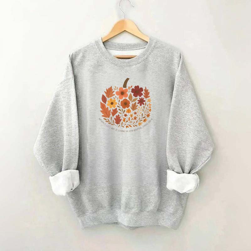 Autumn Leaves Faith Fall Crewneck Sweatshirt