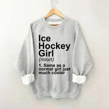 Ice Hockey Girl Sassy Sport Sweatshirt