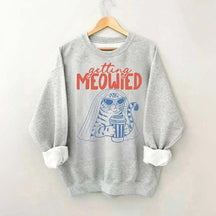 Getting Meowied Funny Cat Bride Sweatshirt