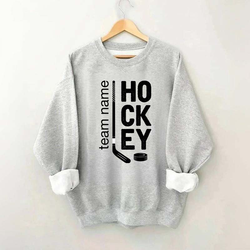 Personalized Hockey Mom Team Name Sweatshirt