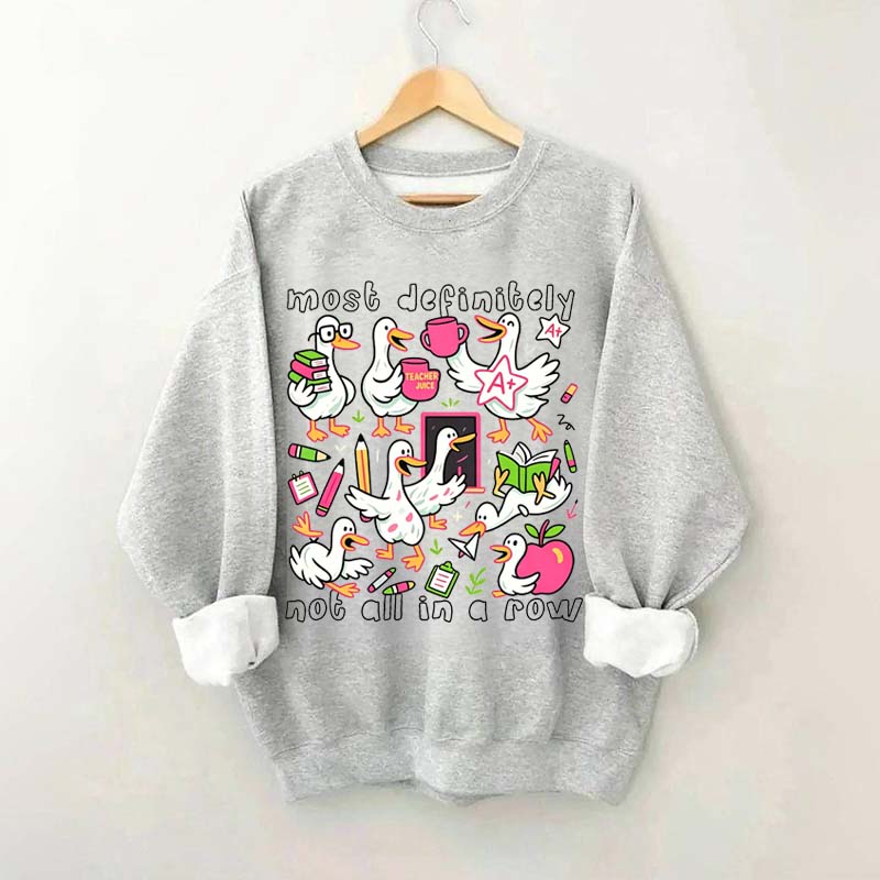 Goose Back to School Ducks In a Row Sweatshirt