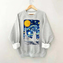 Van Gogh Cat Funny Sweatshirt