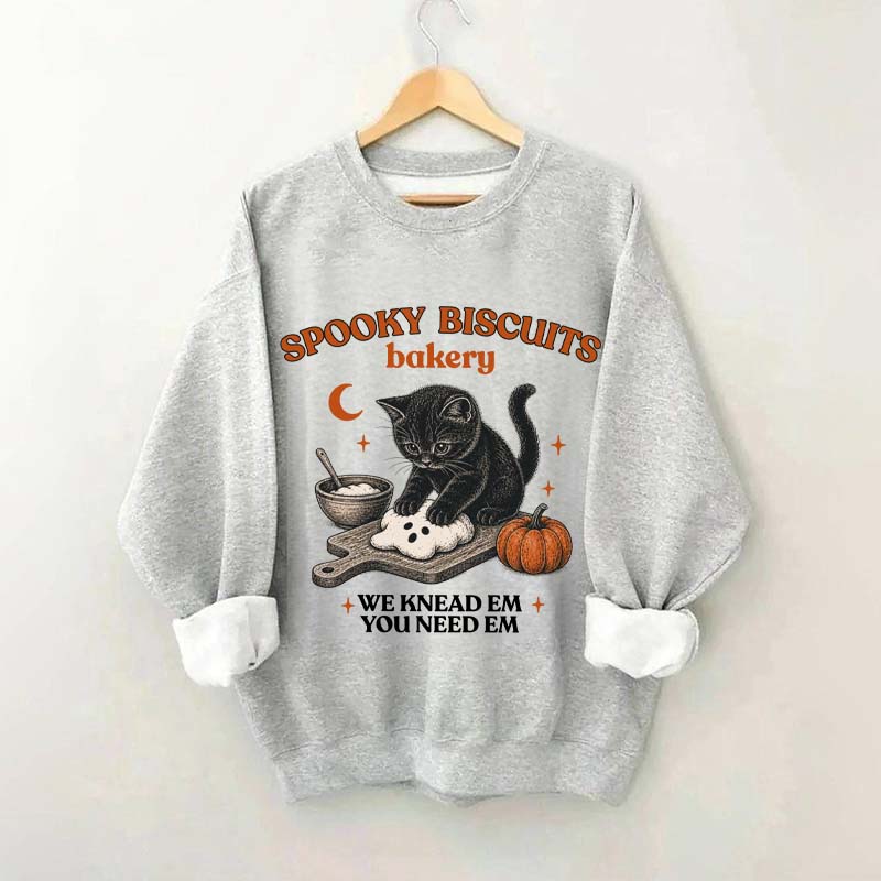 Kitty Biscuits Vintage Baking Pumpkin Sweatshirt