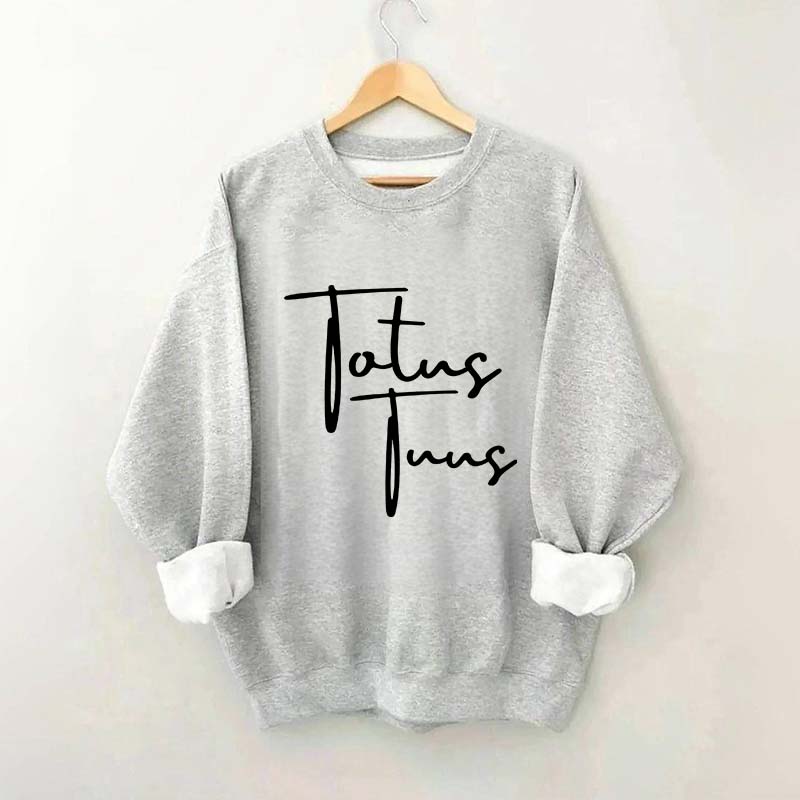 Totus Tuus Minimalist Catholic Sweatshirt