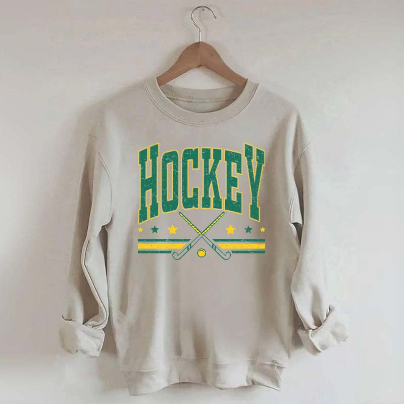 Retro Varsity Hockey Sweatshirt