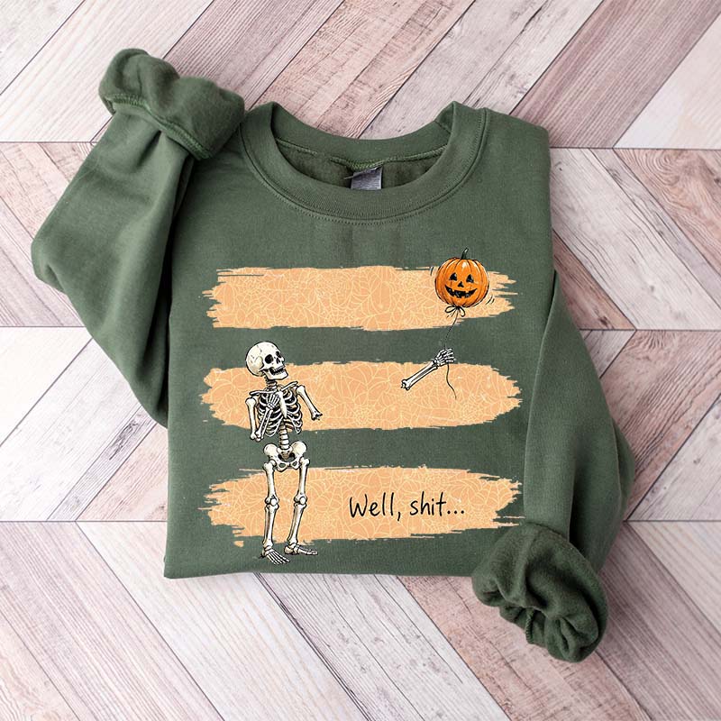 Funny Skeleton Lost Balloon Sweatshirt