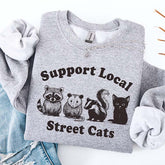 Support Local Street Cats Sweatshirt