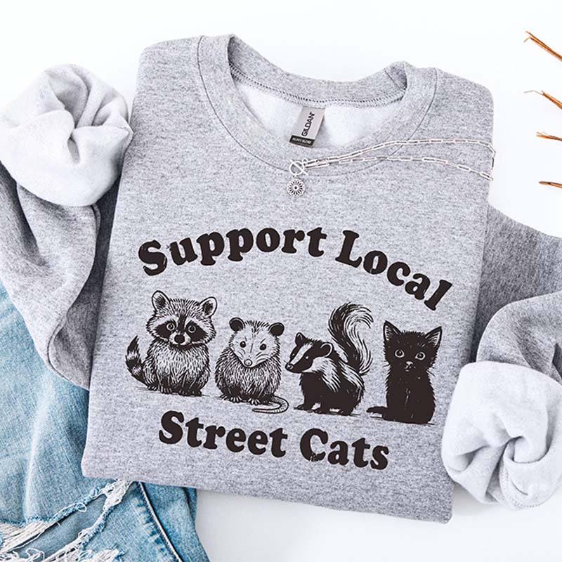 Support Local Street Cats Sweatshirt